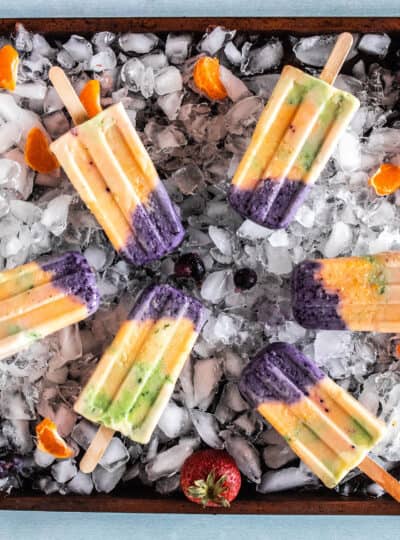 rainbow popsicles on sheet pan