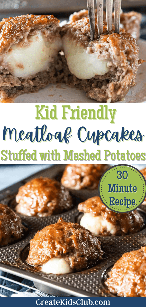 Kid Friendly Meatloaf Cupcakes