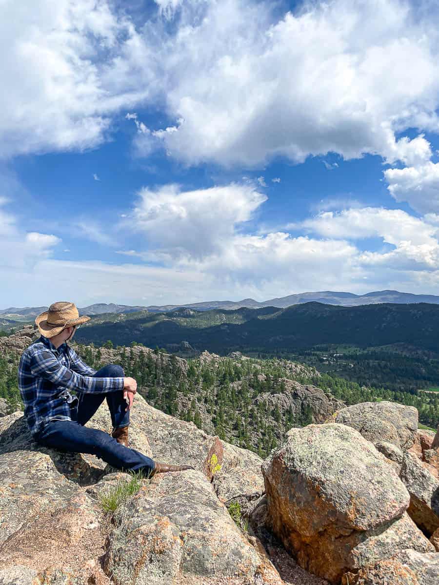 teenager enjoying the views of Colorado