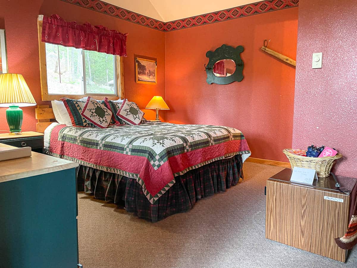 bedroom in a cabin