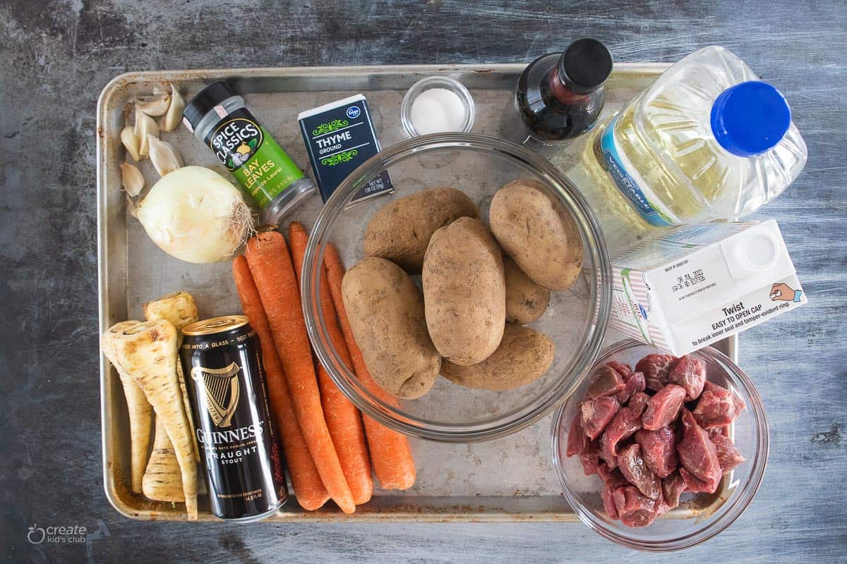 ingredients for Irish stew