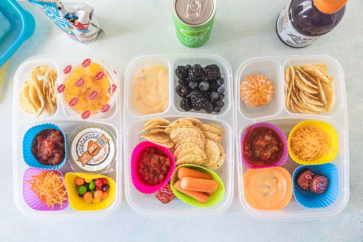 varieties of lunchboxes made at home