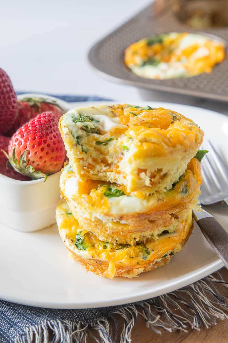 egg muffins on a plate