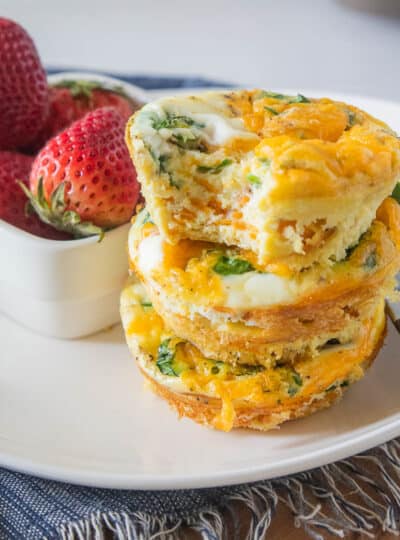 egg muffins on a plate