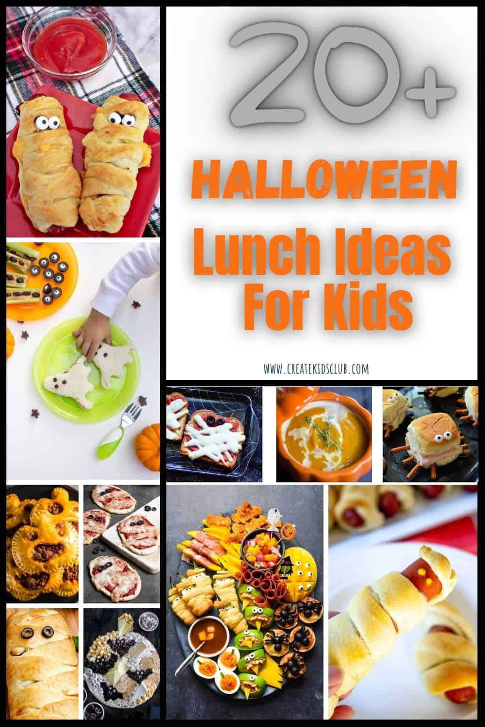 Halloween lunch ideas with 10 photos of ideas.