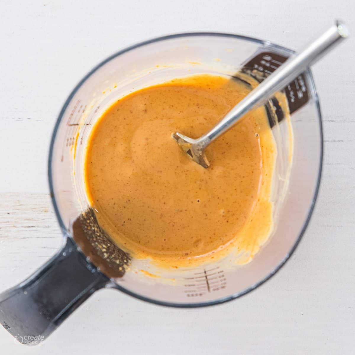 whisked peanut sauce