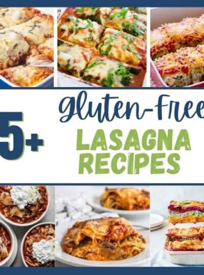 6 pictures of gluten free lasagna recipes.