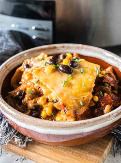 chicken enchilada in bowl