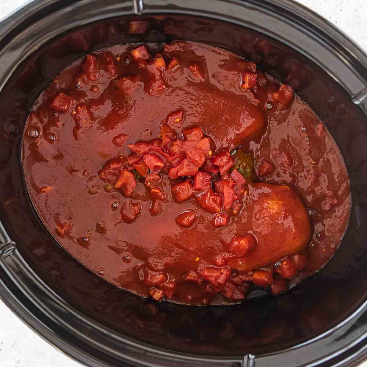 ingredients for chicken enchiladas in crockpot