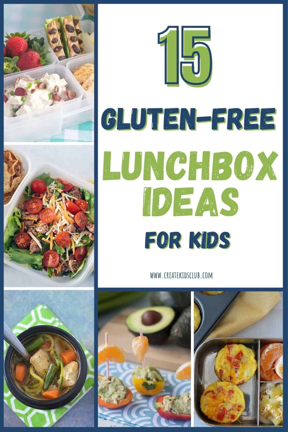 5 recipes showcasing gluten free lunch ideas in a round up of 15 recipes.