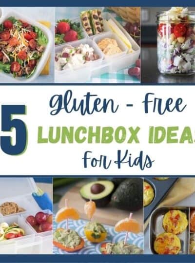 5 recipes showcasing gluten free lunch ideas.