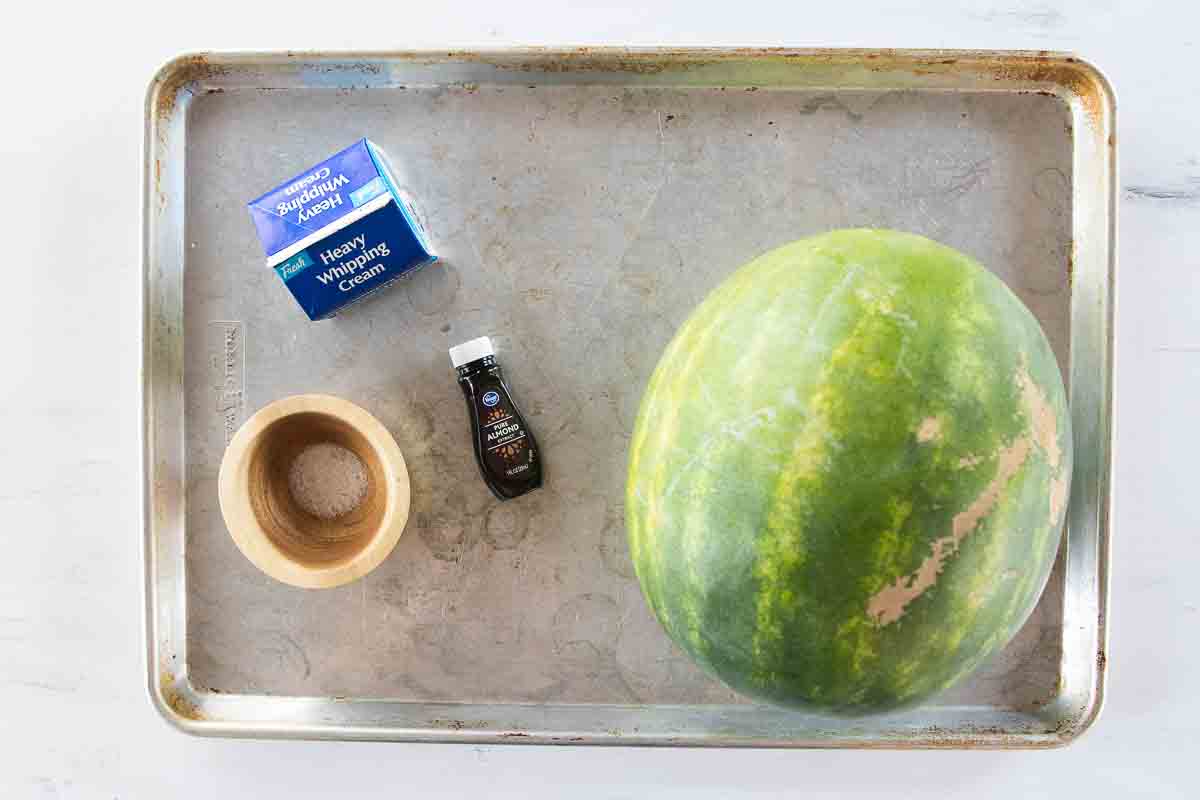 ingredients for watermelon ice cream