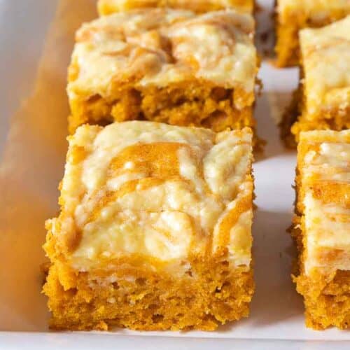 close up view of pumpkin bar