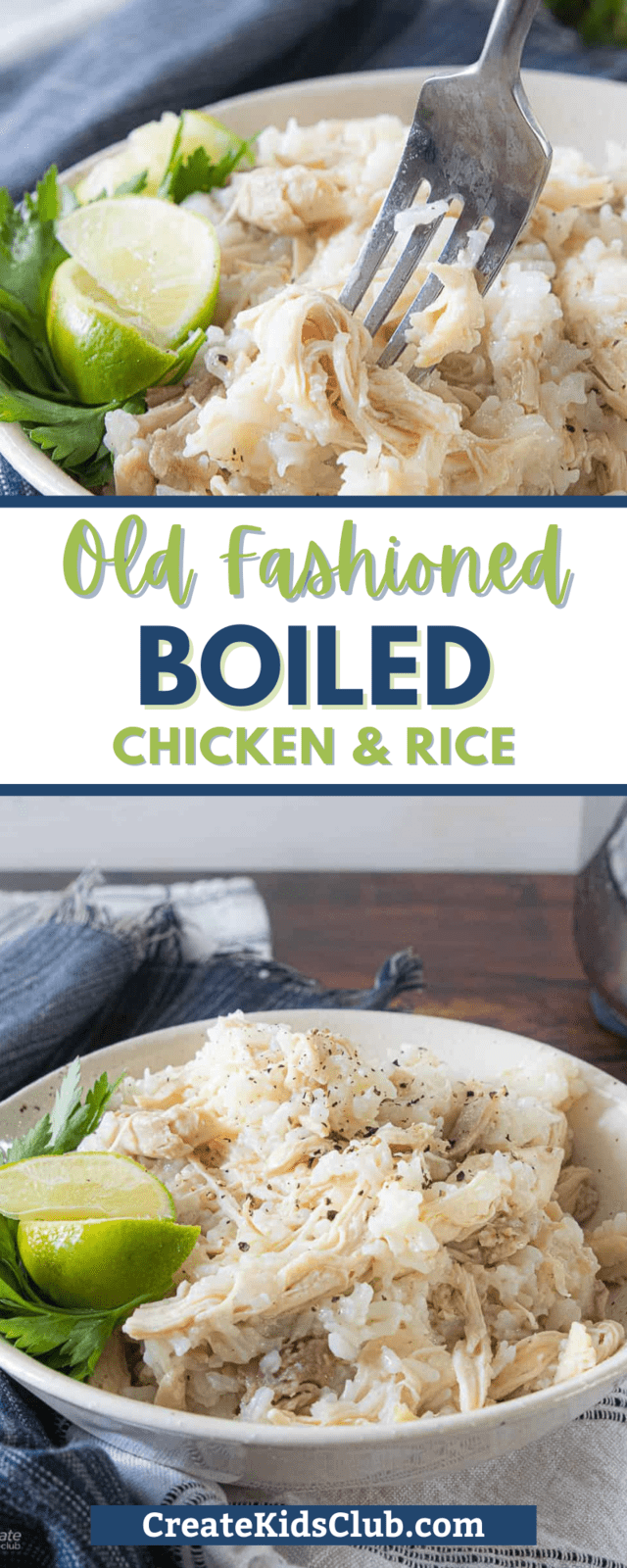Old Fashioned Boiled Chicken and Rice