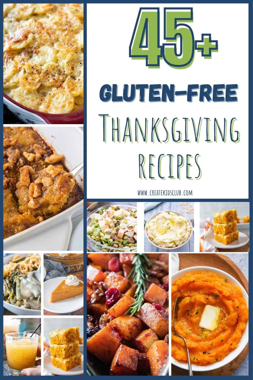 11 pictures of gluten free thanksgiving recipes.