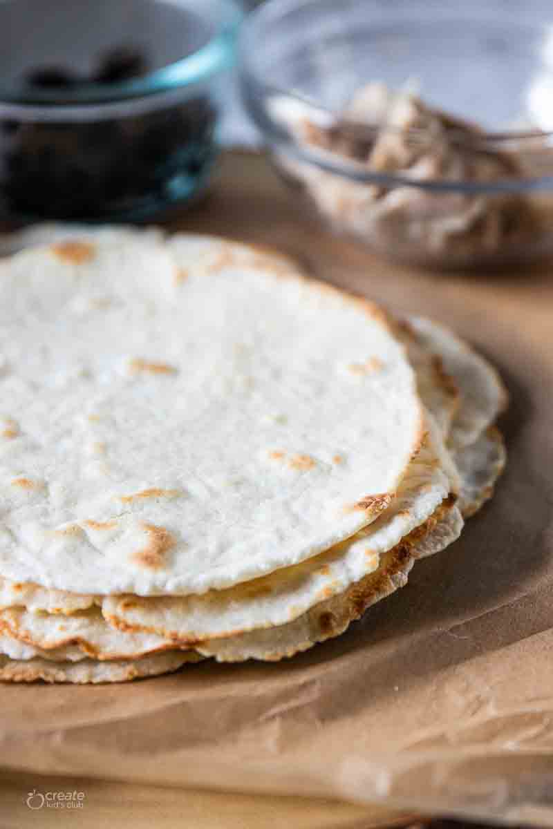 stacked gluten free tortillas