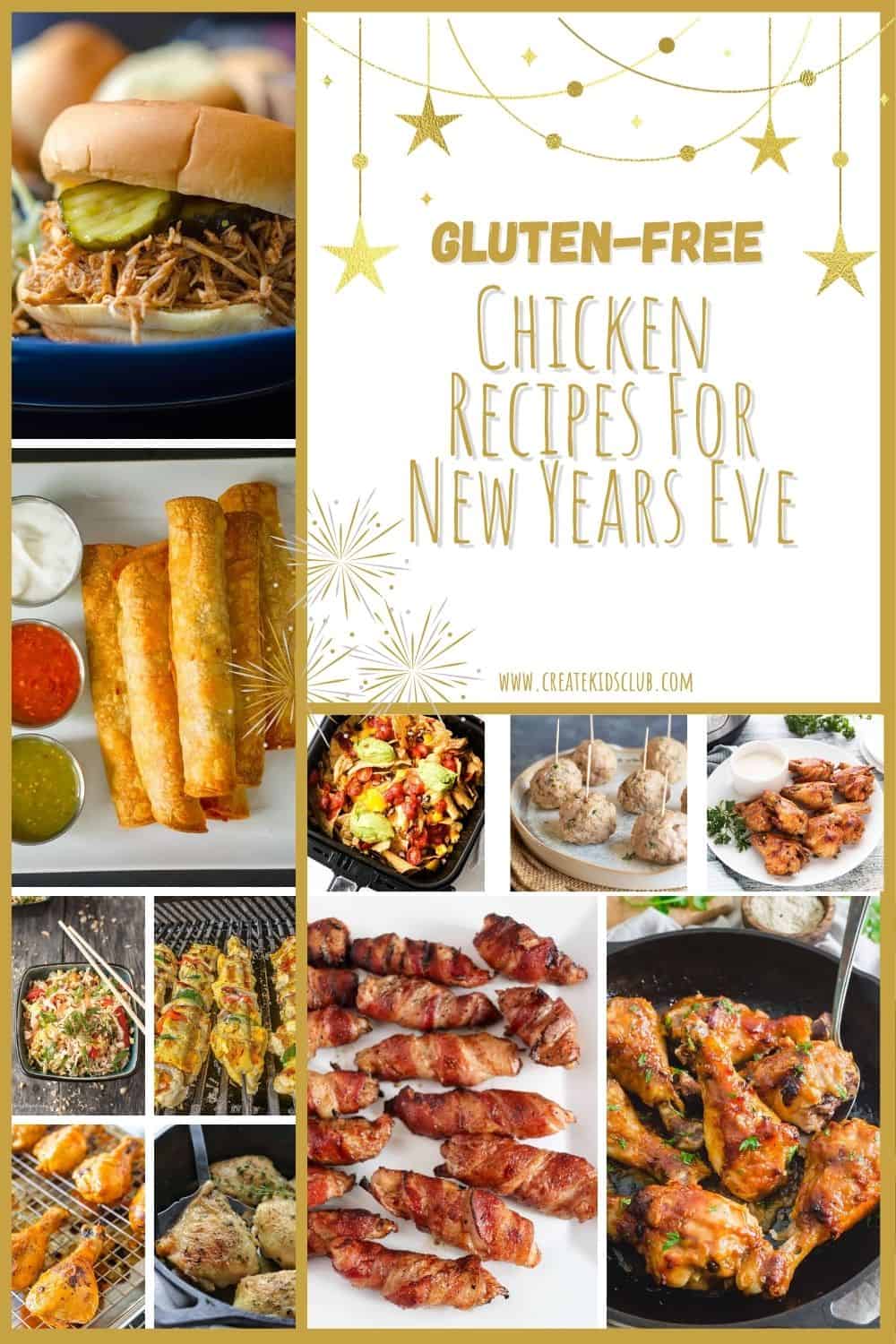 11 pictures of gluten free chicken recipes for New Years eve.
