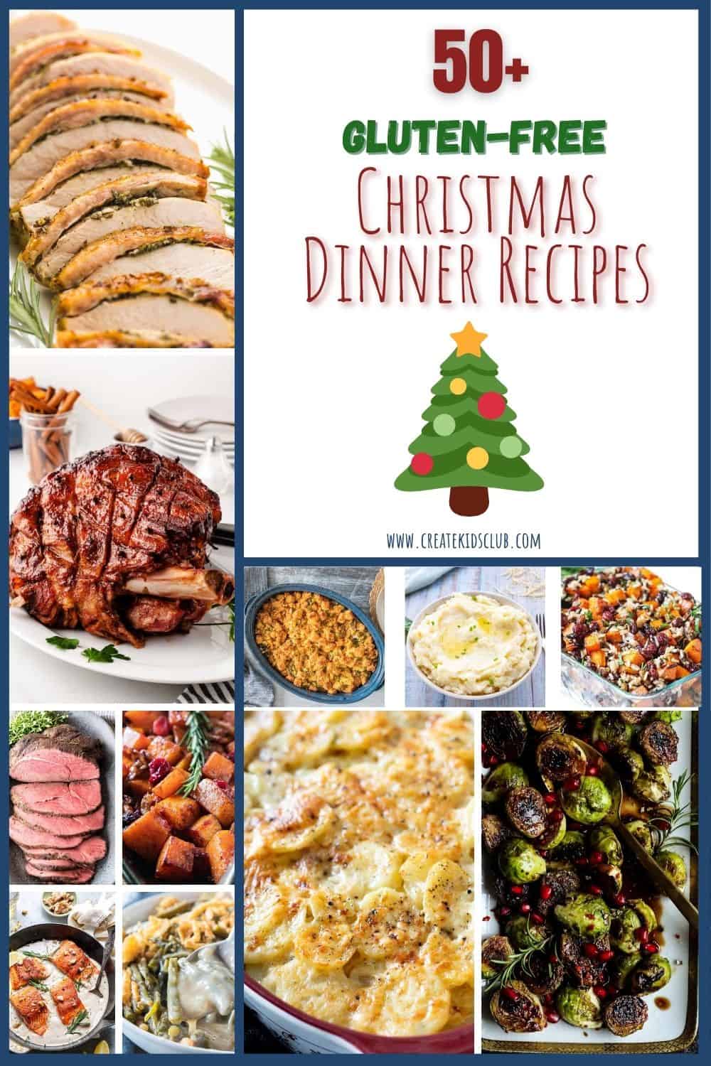 11 pictures of gluten free Christmas dinner recipes.