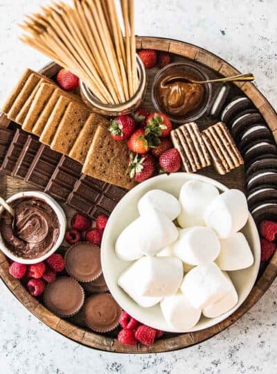 gluten-free s'more charcuterie board