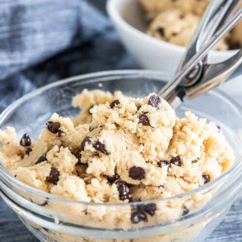 edible gluten free cookie dough batter