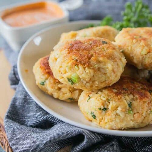 crab cakes on a plate
