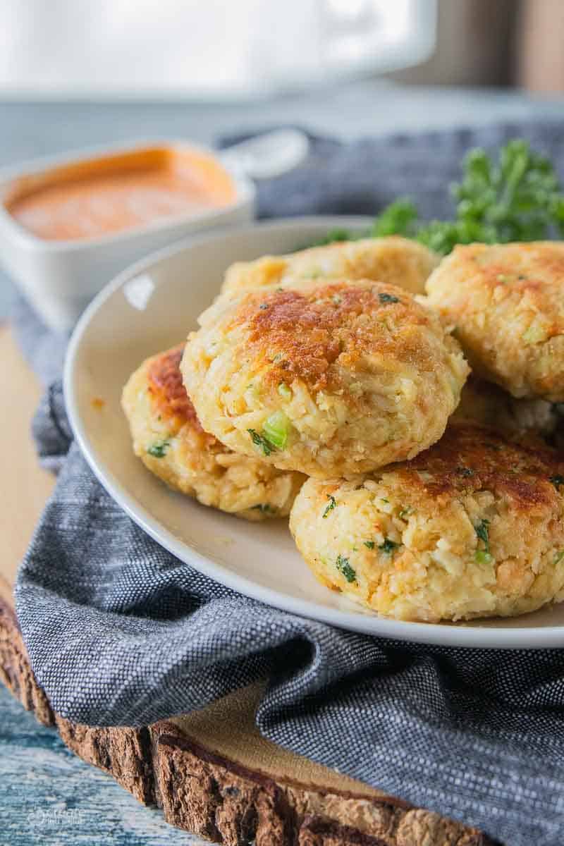 crab cakes on a plate