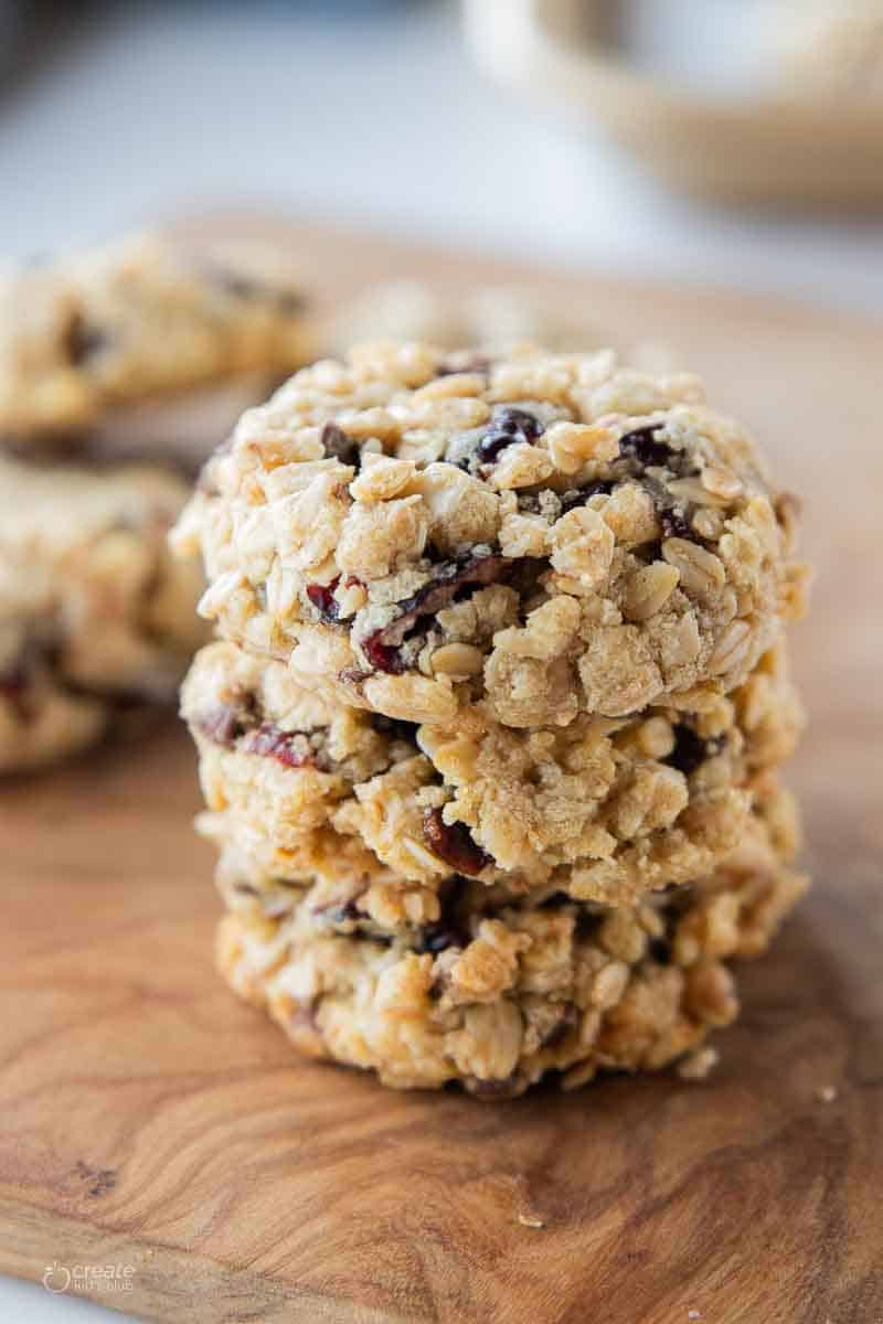 Gluten Free Oatmeal Cranberry Cookies | Create Kids Club