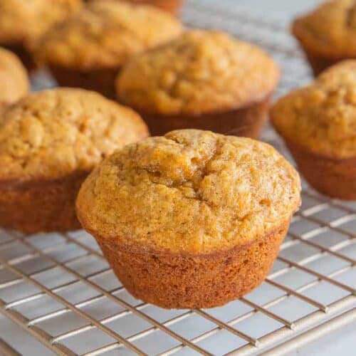 gf sweet potato muffins in wire rack