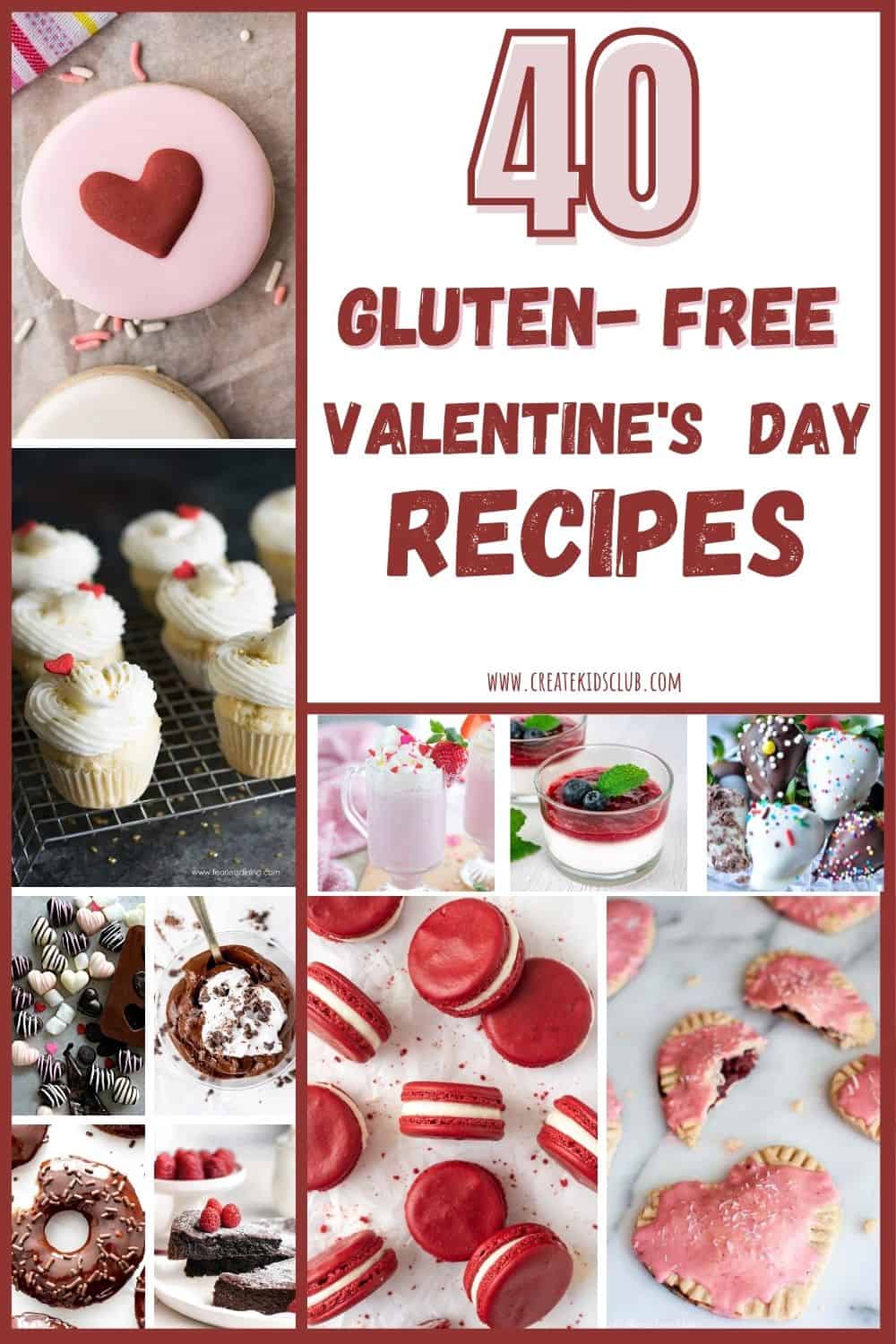 11 pictures of gluten free recipes for Valentine's Day.