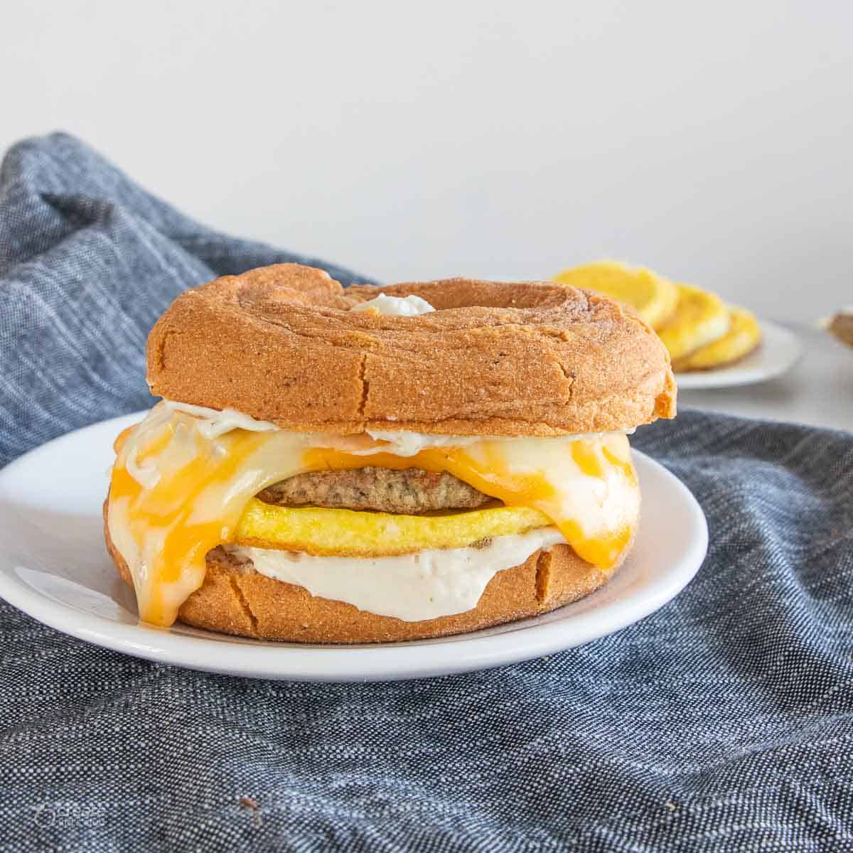 Make-ahead Egg White Breakfast Sandwiches (Gluten-free)