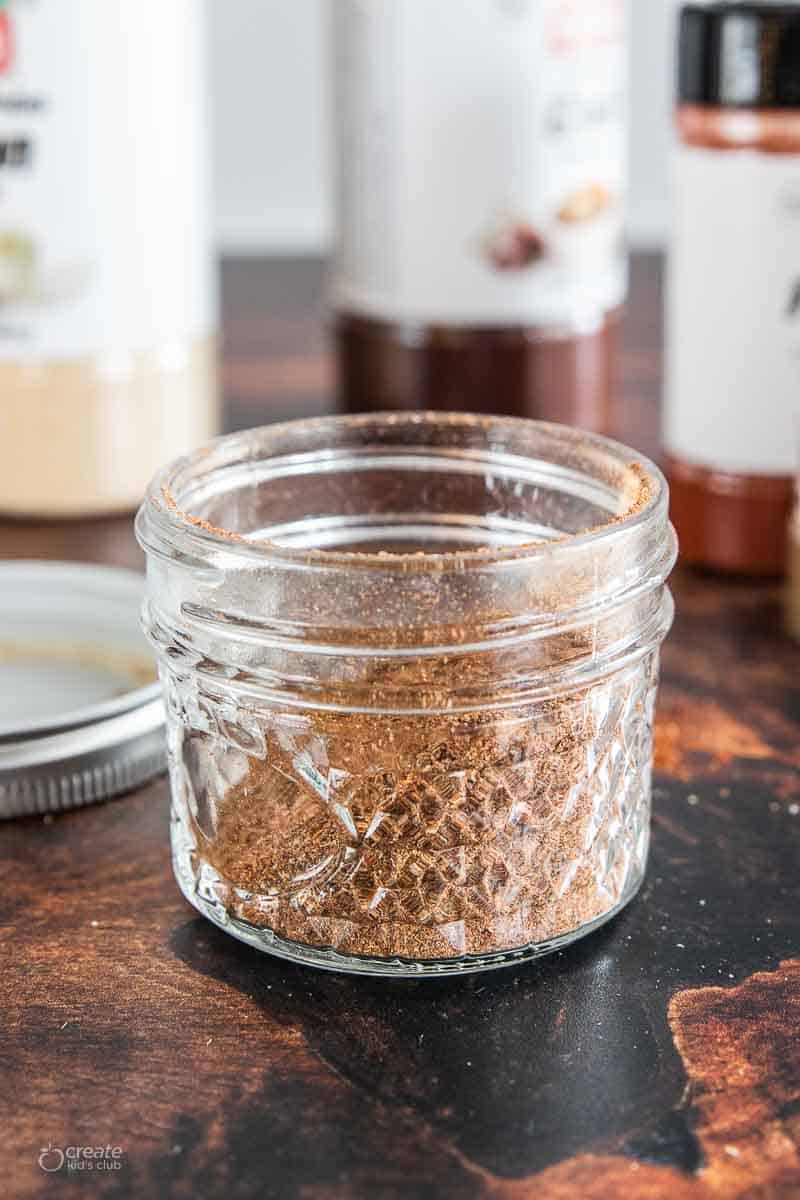 gluten free taco seasoning in mason jar