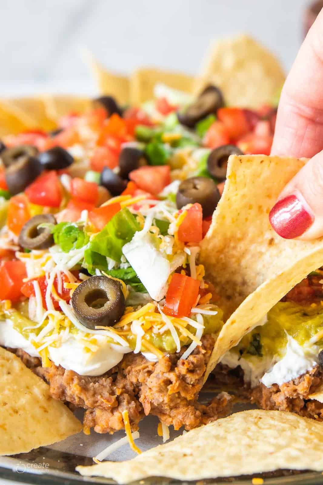 Taco Dip with Ground Beef - Create Kids Club