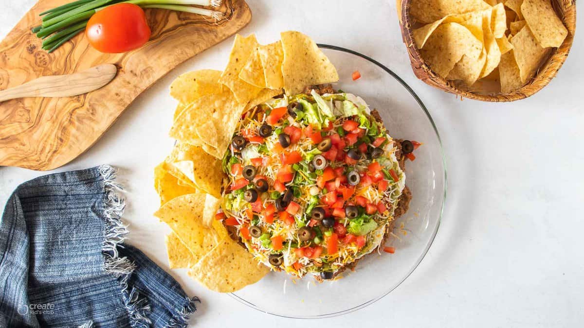 gluten free taco dip with ground beef