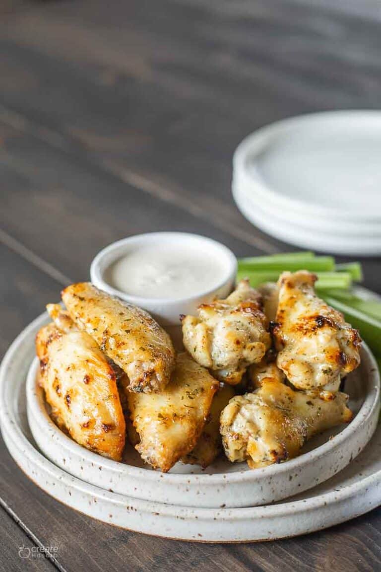 Ninja Air Fryer Chicken Wings Recipe | Create Kids Club