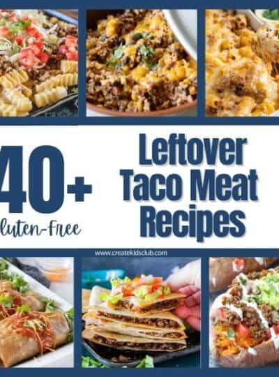 6 pictures of recipes that use leftover taco meat.