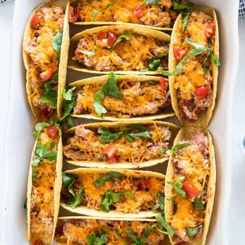 gluten-free oven baked chicken tacos