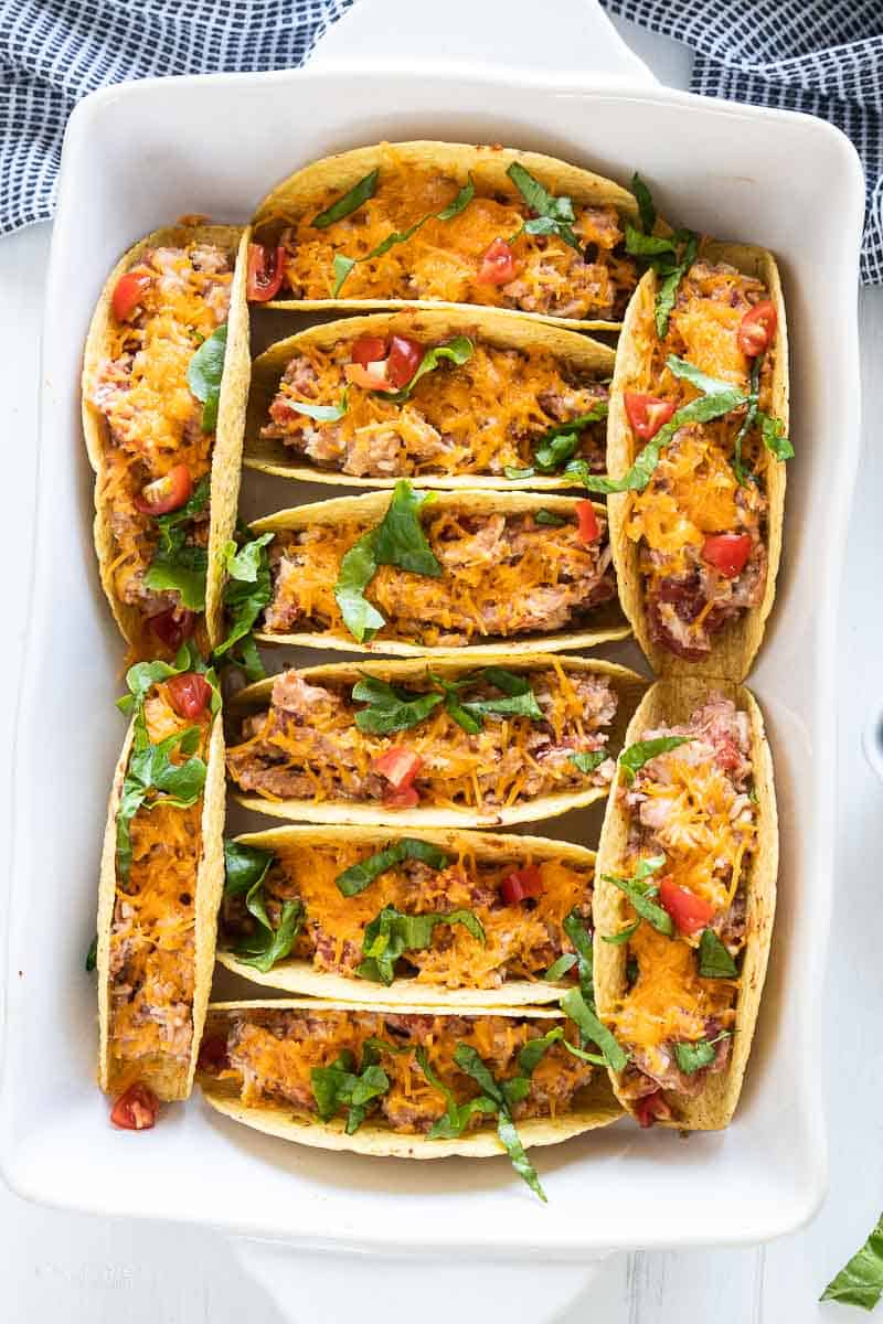gluten-free oven baked chicken tacos