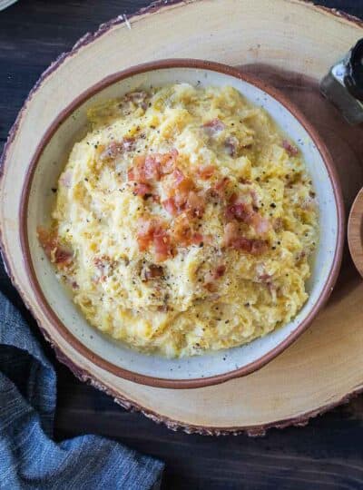 gluten free spaghetti squash carbonara