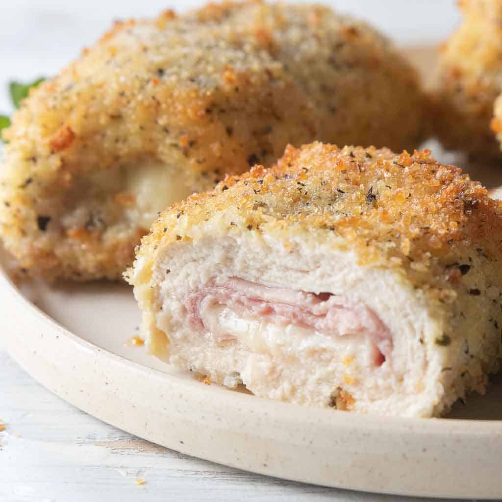 Air Fryer Chicken Cordon Bleu - Healthyish Foods