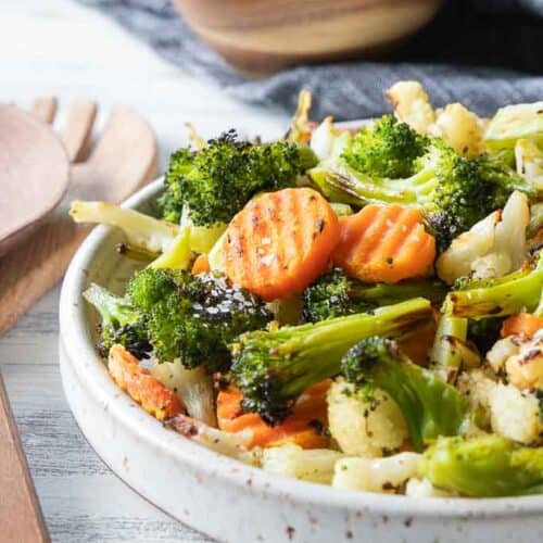 pile of frozen vegetables on plate