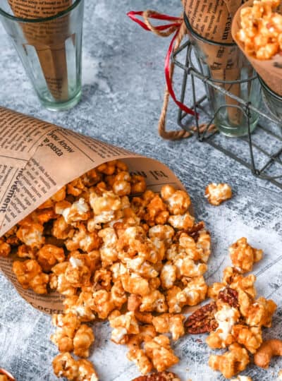 homemade gluten free caramel corn