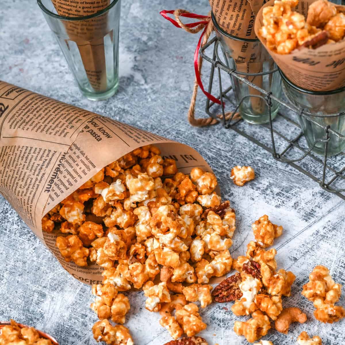 homemade gluten free caramel corn