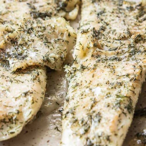seasoned haddock on plate