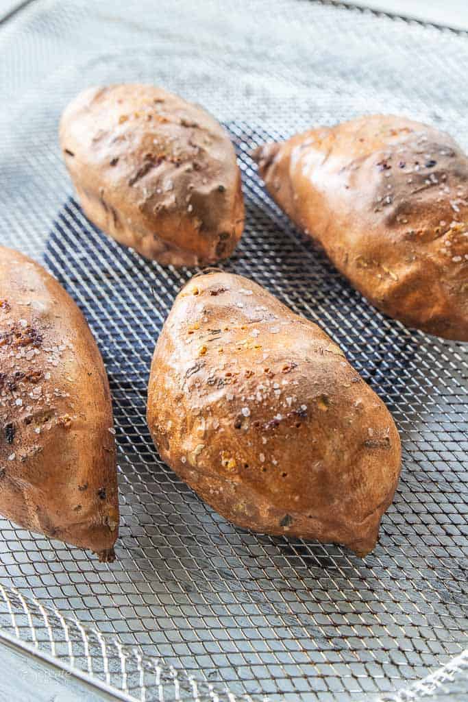 air fried sweet potatoes