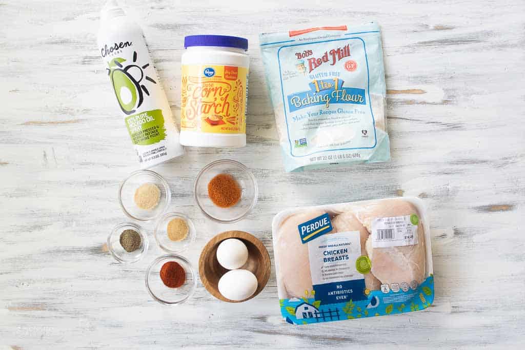 ingredients for air fryer chicken cutlets