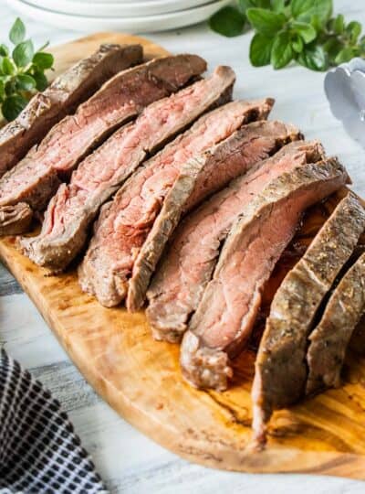 sliced flank steak