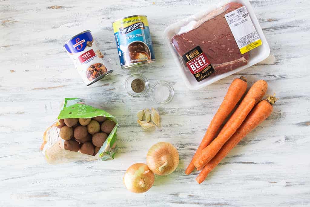 ingredients for rump roast in crock pot