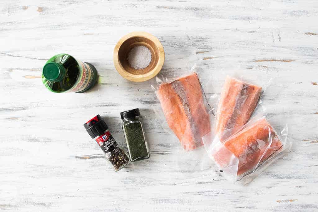 ingredients for air fryer frozen salmon