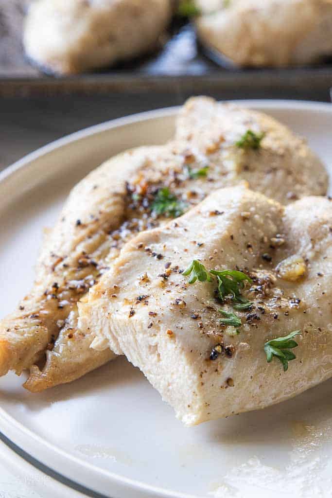 gluten free chicken breasts on plate