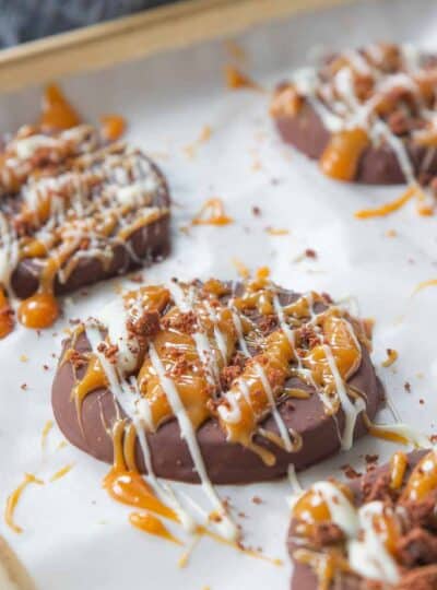 caramel apple slices